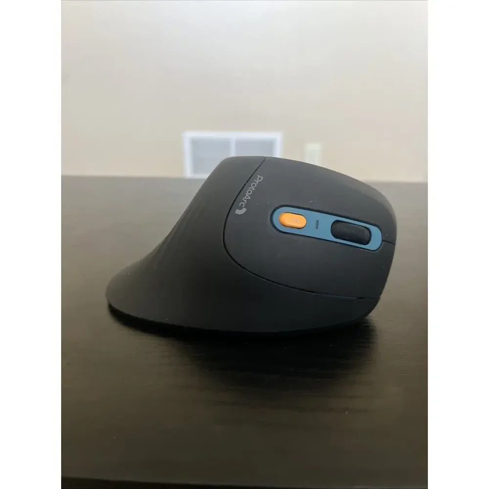 ProtoArc Ergonomic Vertical Mouse Rechargeable Multi-Device, Black